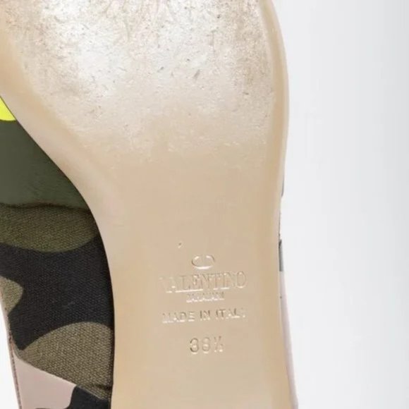 Valentino Neon Camo Flats - Picture 6 of 12
